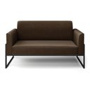 Ver imagem 7 de Sofá Namoradeira Base Industrial Alta Preto Marisa Suede D03 - D\'rossi Cor Marrom