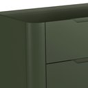 Ver imagem 6 de Cômoda para Quarto Closet Orgânica 6 Gavetas Pés Industrial Dourado Bliss I03 Musgo - Lyam Decor