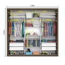 Ver imagem 3 de Guarda-Roupa Casal com Espelho 3 Portas de Correr Flórida Espresso Móveis