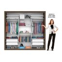 Ver imagem 4 de Guarda-Roupa Casal com Espelho 3 Portas de Correr Flórida Espresso Móveis