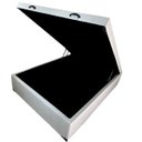 Ver imagem 1 de Cama Baú Casal 138 X 188 com 48cm de Altura Super Reforçado - Corino Branco