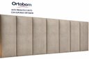Ver imagem 3 de Cabeceira Painel Imperial Estofada Suspensa Casal Bege 1,40m - Pc Móveis