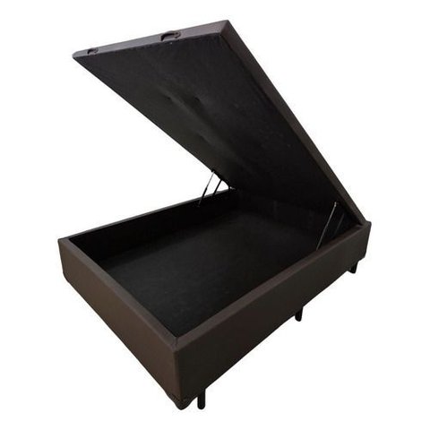 Box Baú Casal Corino Linhão Marrom 1,38 X 1,88 So1clique