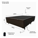 Ver imagem 3 de Box Baú Casal Corino Linhão Marrom 1,38 X 1,88 So1clique