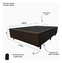 Ver imagem 3 de Box Baú Casal Corino Linhão Marrom 1,38 X 1,88 So1clique