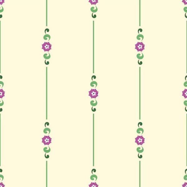 Papel de Parede Traços Florais - 0,58 x 3,00 metros - 1