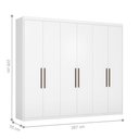 Ver imagem 5 de Conjunto Quarto Guarda Roupa e Comoda Caroline Branco