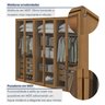 Guarda-Roupa Casal Reflecta com Led 6 Portas 100% MDF Solaris - 10