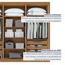 Guarda-Roupa Casal Reflecta com Led 6 Portas 100% MDF Solaris - 16