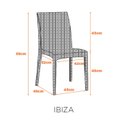 Ver imagem 2 de Kit com 2 Cadeiras Polipropileno com Tramas e Proteção UV Ibiza Marrom
