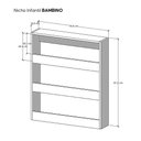 Ver imagem 3 de Nicho Aéreo Infantil Branco Bambino Decorativo Multiuso