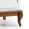 Cristaleira Arca e Oratório 6 Portas 2 Gavetas com Pés Luis Xv 60632 Linz Móveis - Branco/imbuia - 3