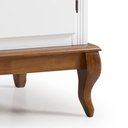 Ver imagem 3 de Cristaleira Arca e Oratório 6 Portas 2 Gavetas com Pés Luis Xv 60632 Linz Móveis - Branco/imbuia