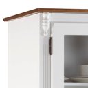 Ver imagem 2 de Cristaleira Arca e Oratório 6 Portas 2 Gavetas com Pés Luis Xv 60632 Linz Móveis - Branco/imbuia