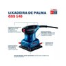 Lixadeira Orbital Profissional Gss140 220w Bosch - 127v - 8