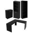 Ver imagem 1 de Conjunto para Escritório Preto 4 Peças Tecnomobili