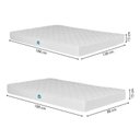 Ver imagem 2 de Conjunto Colchões Casal D33 e Solteiro D23 15cm Nuvem Casatema MadeiraOriginals Branco