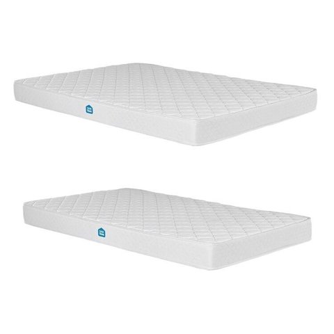 Conjunto Colchões Casal D33 e Solteiro D23 15cm Nuvem Casatema MadeiraOriginals Branco