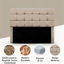 Ver imagem 4 de Cabeceira King 195 Cm Estofada Naiara em Suede com Frame Vermelho