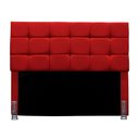 Ver imagem 2 de Cabeceira King 195 Cm Estofada Naiara em Suede com Frame Vermelho