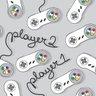 Papel de Parede Players Gray - 0,58 x 3,00 metros - 1