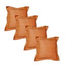 Ver imagem 1 de Kit 4 Capas de Almofada Tafetá 45x45 Laranja com Zíper Invisível ? Magic Enxovais