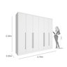 Guarda-Roupa Casal 6 Portas 8 Gavetas 270cm Sevilla - 4