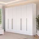 Ver imagem 1 de Guarda-Roupa Casal 6 Portas 8 Gavetas 270cm Sevilla