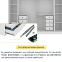 Ver mais imagens de Guarda-Roupa Casal 6 Portas 8 Gavetas 270cm Sevilla