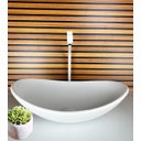 Ver imagem 3 de Cuba de Vidro Oval 38cm Branco Fosco