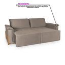Ver imagem 4 de Sofá Cama Retrátil 3 Lugares Atlanta