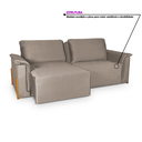 Ver imagem 6 de Sofá Cama Retrátil 3 Lugares Atlanta