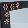 Porta Chaves Gancho Flores Preto - 2