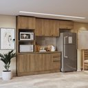 Ver imagem 5 de Armário de Cozinha Completa 100% Mdf 270cm Nogueira Celeste Kappesberg