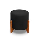 Ver imagem 2 de Banqueta Puff Thor Luxo Madeira Maciça:preto