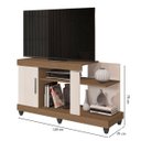 Ver imagem 2 de Rack para Tv até 42 Polegadas 1 Porta 2 Nichos Aurora Carvalho Oak/off White
