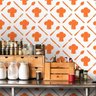 Papel de Parede Cooking Orange - 0,58 x 2,50 metros - 2