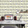 Papel de Parede Xoxo Gray - 0,58 x 3,00 metros - 2