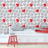 Papel de Parede Corações Espalhados - 0,58 x 3,00 metros - 2