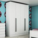 Ver imagem 1 de Guarda-Roupa Solteiro 4 Portas 3 Gavetas Celenium Tcil Móveis