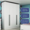 Ver imagem 5 de Guarda-Roupa Solteiro 4 Portas 3 Gavetas Celenium Tcil Móveis