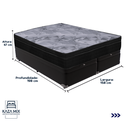 Ver imagem 3 de Cama Box Baú Preto e Colchão Airtech Pampa Molas Ensacadas Queen Ortobom