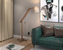 Ver imagem 6 de Abajur de Quarto Luminária de Chão Articulável Leitura:palha