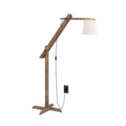 Abajur de Quarto Luminária de Chão Articulável Leitura:palha - 5