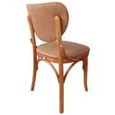 Ver imagem 4 de Cadeira Mad Assento e Encosto Facto Vegan Conhaque Sala Jantar Cozinha Gourmet Decoracao Castanho