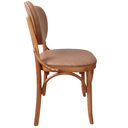 Ver imagem 3 de Cadeira Mad Assento e Encosto Facto Vegan Conhaque Sala Jantar Cozinha Gourmet Decoracao Castanho