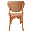 Ver imagem 2 de Cadeira Mad Assento e Encosto Facto Vegan Conhaque Sala Jantar Cozinha Gourmet Decoracao Castanho