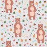 Papel de Parede Bear Cute Gray - 0,58 x 2,50 metros - 1