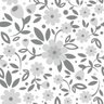 Papel de Parede Big Flowers Gray - 0,58 x 3,00 metros - 1