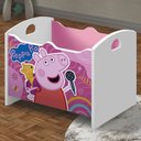 Ver imagem 2 de Baú Organizador Infantil Adamantina Rosa Branco